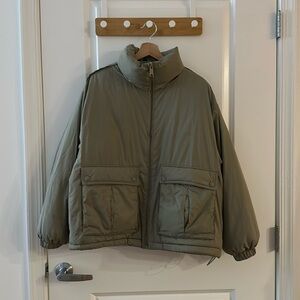 FREE PEOPLE WOMAN DUVET BOMBER